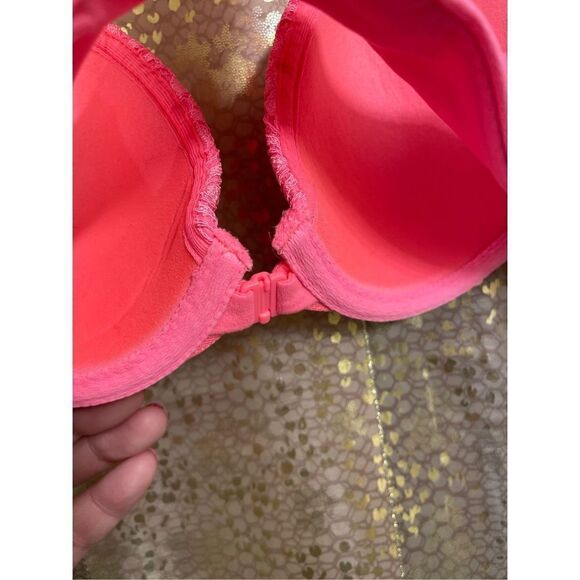 Body by Victoria Bright Pink Racerback Demi Bra, 32C - Picture 6 of 6